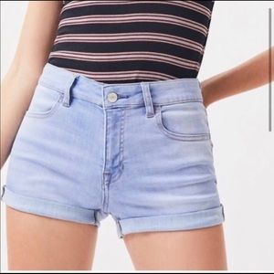 Pacsun Super Stretch Shortie Shorts Blue 27